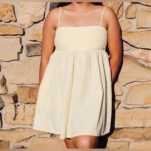 Short pastel yellow dress. Bought from Francesca’s